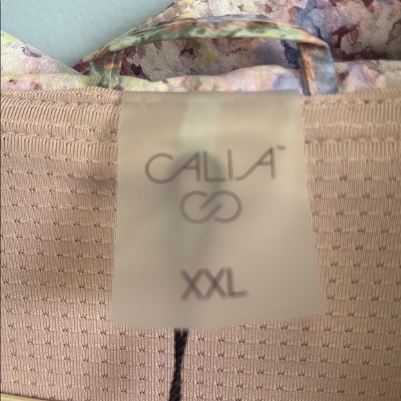 NWT Calia Pastel Watercolor Rain repellent pull over jacket - Picture 2 of 6